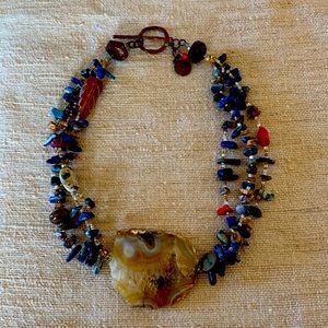 Gorgeous natural stone necklace